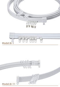 JNS sağlanan sıcak satıyor bükülebilir perde parça rayları <span class=keywords><strong>PVC</strong></span> evrensel perde parça Gliders fabrika yapımı - Product Image 6