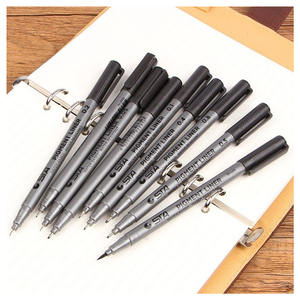 STA personnalisé dessin au trait fin Pigment Liner stylo à encre ensemble stylo de calligraphie avec <span class=keywords><strong>pointe</strong></span> en <span class=keywords><strong>feutre</strong></span> pour croquis Art marqueurs - Product Image 1