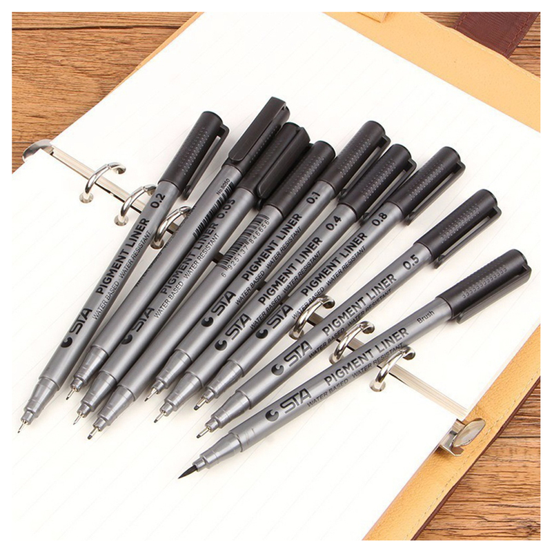 STA Black Ink Brush Tip Sign