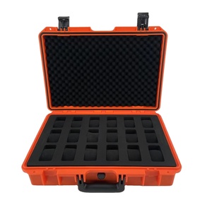 DPC089 <span class=keywords><strong>Boîtier</strong></span> en plastique robuste IP67 <span class=keywords><strong>orange</strong></span> gris bleu étanche antichoc avec mousse pour le rangement des outils et des montres 475*345*125mm - Product Image 5