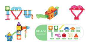 52pcs Hot Selling Preschool Educational Toys Stem Intelligence Colorful Kids <b>Building</b> Magnet Connecting <b>Blocks</b> Magnetic Tiles - Product Image 3