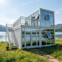 Serre mobile préfabriquée de luxe extensible et entièrement meublée pour usage agricole, commercial, en entrepôt ou en sous-sol