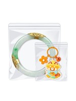 Pochettes à fermeture éclair en PVC transparentes sur mesure pour bijoux, vente en gros, emballage personnalisé, rangement