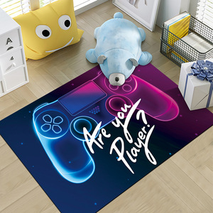 Tapis colorés sans perte antidérapant petit tapis <span class=keywords><strong>de</strong></span> chambre d'adolescent fausse laine doux mignon dessin animé tapis - Product Image 2