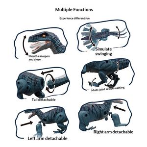 รถบังคับวิทยุไร้สาย 2.4G รุ่นมินิ ไดโนเสาร์เวโลซิแรปเตอร์ ไทแรนโนซอรัส เร็กซ์ สำหรับเด็ก พร้อมเสียงและไฟจำลอง 5 ทิศทาง ผลิตจากพลาสติก - Product Image 4