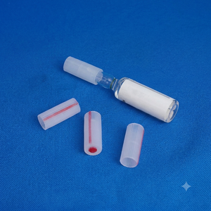 Plastic Ampoule <b>Bottle</b> With <b>Dropper</b> Cap Cylinder Shape Material Label Printing For Medicine Use - Product Image 2