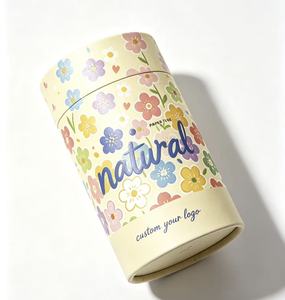 Tube en papier cylindrique avec logo personnalisé, emballage écologique pour cosmétiques, parfums, huiles essentielles, produits de beauté - Product Image 3