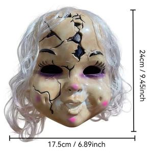 Masques de Clown en Plastique pour Halloween, Pâques, Poisson d'avril – Effrayants, pour Fêtes, Diable, <span class=keywords><strong>Ghoul</strong></span>, Prédateur – Rechargeables et Écologiques - Product Image 6