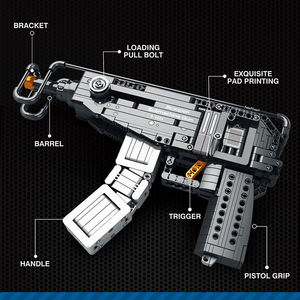 Reobrix 77029 hot Scorpion Pistol Launch Model ABS Plastic 566-Piece DIY Educational Building Block Toy Ages Unisex <strong>Set</strong> - Product Image 5