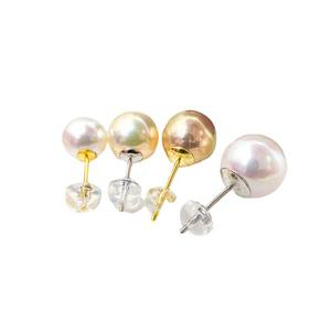 Accessoires en argent S925 pour la création de bijoux, boucle d'oreille vide avec perles rondes de 8 à 12 mm, bijoux tendance 21427 - Product Image 5