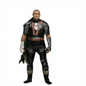 Guts médiévaux Berserk Half Armor Costume Guerrier Wearable Costume Noir Polonais Demi Costume Pauldron Warrior Shoulder Jacket Halloween - Product Image 1
