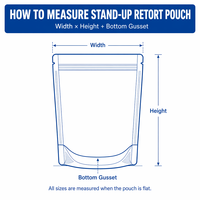 Op maat bedrukte, kant-en-klare voedselzakken met RCPP-voering voor kant-en-klare maaltijden, zonder conserveermiddelen, lange houdbaarheid, staande pouch/doypack