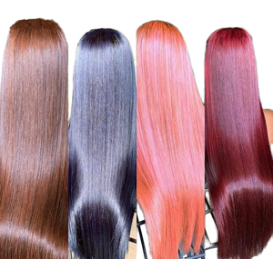 Msmary Cabello Virgen Peruano Indio Remy Natural Ondulado Liso con Doble Trama y Puntas de Una Sola Capa, Todos los Colores - Product Image 1