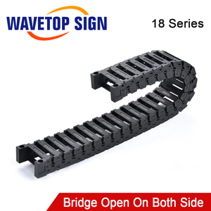 Chaîne de câble WaveTopSign série 18, pont silencieux à grande vitesse, ouverture des deux côtés, chaîne de transmission de câble pour machine laser CO2 - Product Image 2