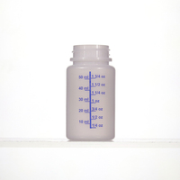 Botol cat HDPE dengan kuas, wadah cat sisa sentuhan 60ml
