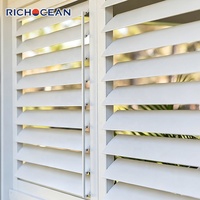 Fenêtre à persiennes en aluminium RICHOCEAN, à haute efficacité énergétique, isolation thermique, ventilation, pare-soleil, persiennes résistantes aux intempéries