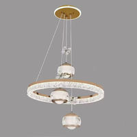 Lustre LED moderne en cristal, très vendu, facile à installer pour chambre, salon et salle à manger, décoration intérieure élégante
