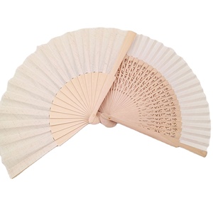 Listo para enviar, venta al por mayor, ventilador de mano para mujer, ventilador de tela de madera Natural, ventilador de mano para fiesta Rave para mujer - Product Image 5