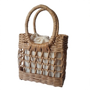 Luxury Women's Jewelry <b>Box</b> Rectangle Eco-Friendly Bohemian Seagrass Handbag OEM Vietnam Wholesale Customized Logo HNH Craft - Product Image 1