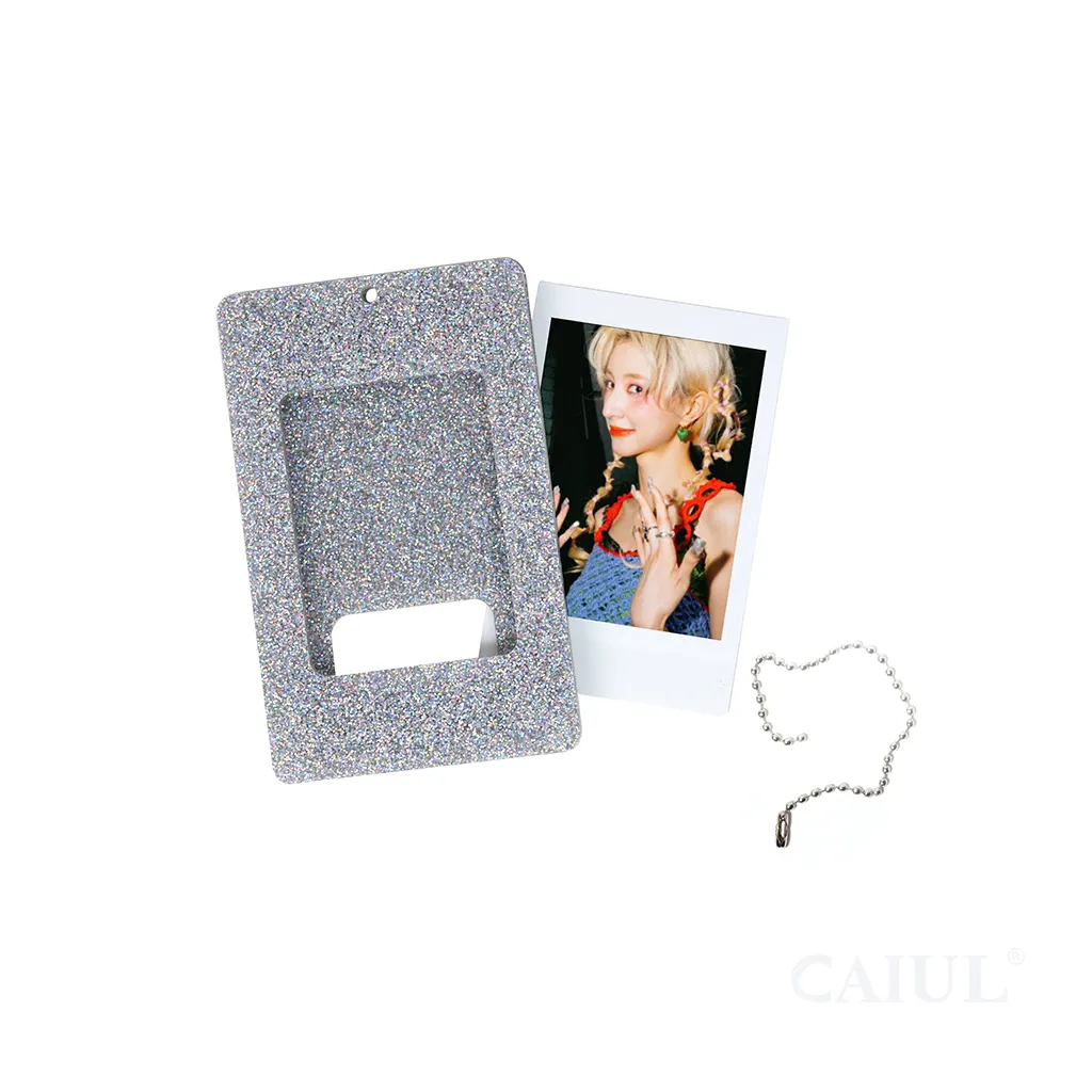 Wholesale Card Protector Sleeves Plastic Acrylic Photocard Holder Insert 2x3 Kpop photo card Holder Instax film Keychain