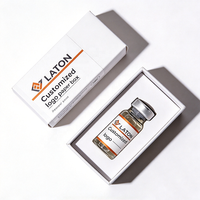 Boîte de stockage d'échantillons de laboratoire personnalisée, carton anti-poussière, carton ondulé avec couvercle rabattable, matériau recyclé, impression UV sélective, estampage à chaud