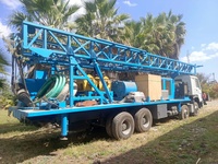 Plateforme de forage de puits d'eau DTH avec compresseur d'air pour le forage de puits dans des roches dures