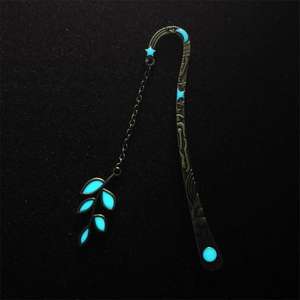 Marcapáginas de <span class=keywords><strong>Metal</strong></span> que brillan en la oscuridad, coronas Vintage, marcapáginas de hojas fluorescentes brillantes, marcapáginas de regalo culturales y creativos - Product Image 2