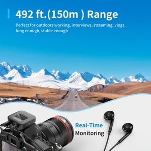 Micrófono Lavalier inalámbrico para iPhone <span class=keywords><strong>Android</strong></span> Plug and Play Micrófono dual Cancelación de ruido Lightning para Vlog TikTok Entrevista - Product Image 2