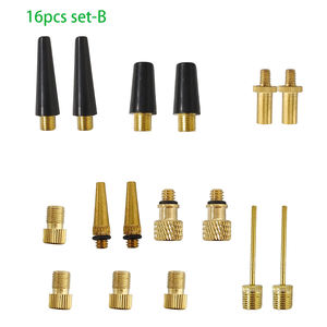 Ensemble de 15 adaptateurs d'aiguilles en laiton SV AV DV pour pompe et gonfleur - Product Image 2