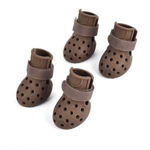 हल्के रंग पालतू कुत्ते आउटडोर खेल जूते कुत्तों के लिए सांस लेने योग्य सुरक्षात्मक पैर कवर - Product Image 5