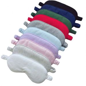 Masque de sommeil ajustable en coton jersey 100% personnalisé à faible MOQ, 20,5*9,5 cm, pour les yeux bandés - Product Image 1