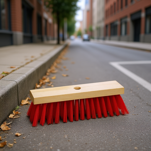 Escoba de calle de madera con elastómero, 32 cm, paquete de 10 - Product Image 3