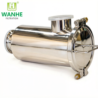 Filtro Sanitario de Acero Inoxidable SS316L SS304 Tipo Tri-Clamp Angular para Sistemas de Enfriamiento Líquido en la Industria AI, Filtro CDU