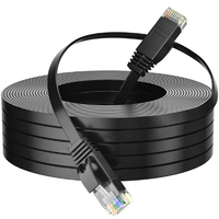 Câble réseau Cat 7 UTP noir en PVC pour interconnexions Switch-à-Switch en entreprise – Vente en gros