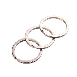 Vente directe usine – Porte-clés ronds en acier inoxydable de haute qualité, anneaux de clés en gros, pendentifs, accessoires de bricolage pour porte-clés - Product Image 4