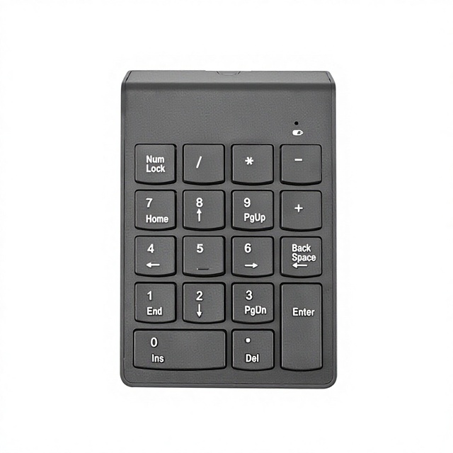 Chocolate 24G Mini Wireless for Digital Keyboard Numeric Keypad for Desktop Accounting Finance No Backlight