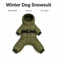 Manteau d'hiver matelassé confortable pour chien, combinaison imperméable pour grands chiens, combinaison intégrale avec capuche, 3XL 4XL 5XL