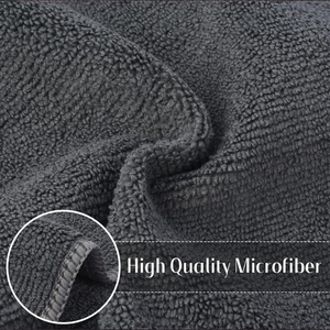 Custom logo Quick-dry Thin <b>Microfiber</b> <b>Towel</b> for Car Interior Accessories Detailing 80% Polyester 20%polyamide Cloth Polishing - Product Image 3