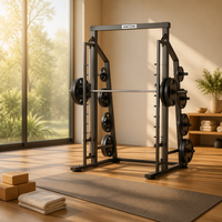 Machine Smith à contrepoids de qualité commerciale, équipement d'entraînement de force professionnel robuste pour une utilisation sûre en salle de sport commerciale