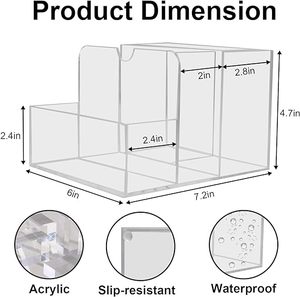 Khăn ăn chủ với muối và hạt tiêu Shaker Caddy, Acrylic khăn ăn chủ cho bảng, sử dụng linh hoạt cho nhà ăn uống - Product Image 2