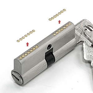 Nhà Sản Xuất Bán Hàng Trực Tiếp Hot Bán 60Mm Tất Cả Các Đồng Thau Double-Mở Xi Lanh Khóa Cửa Hiện Đại Khóa Được Trang bị Với 2 Phím Đồng - Product Image 2