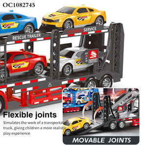 ألعاب نقل السيارات للأطفال احتكاك بلاستيكي كبير شاحنة ألعاب مركبة مع صوت خفيف - Product Image 5