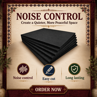 Paneles Acústicos de Espuma Ecológicos, Ignífugos, Absorbentes de Sonido, Reductores de Ruido para Oficinas, Hoteles, Apartamentos, Hospitales, Puertas y Paredes