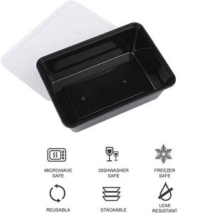 Leakproof Rectangle Food <b>Containers</b> Stackable for <b>Fridge</b> Freezer Storage - Product Image 2