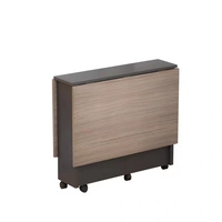 Table pliante rétractable de style nordique en promotion pour la famille, avec plateau en MDF, idéale pour le salon et la salle à manger, mobilier de maison