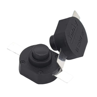 Interrupteur Tactile Noir 3A 30V à Câble Long ou Court, 2 Broches, Auto-Bloquant, SMD, pour Lampe Torche LED et Appareils Électroménagers, Certifié CE RoHS