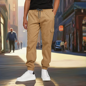 Vente en gros de pantalons cargo pour hommes, pantalons décontractés de <span class=keywords><strong>jogging</strong></span>, vêtements de rue en coton sur toute la longueur pour hommes, pantalons de survêtement tactiques pour le travail - Product Image 1