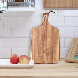 Mini plato para servir queso de madera de acacia de fábrica, juego de tabla de cortar de madera, tabla de queso personalizada, tabla de madera con cuchillo para queso - Product Image 5