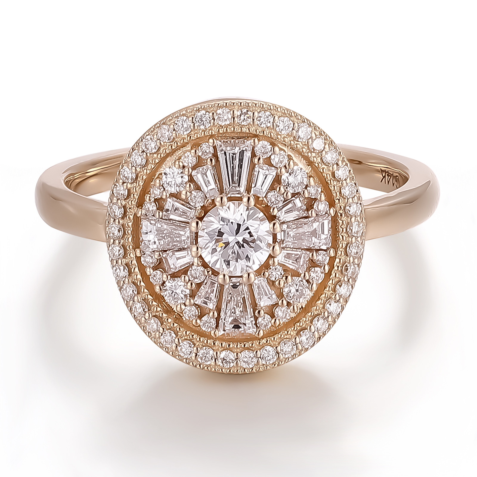 แหวนเพชรแล็บโกลด์ 14K