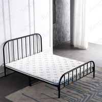 Lit simple pliable moderne avec cadre en métal, lit en fer, prix bas, dubaï